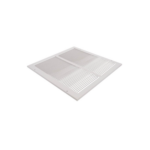 14 x 14 Stamp Faced Sidewall/Ceiling Return Grille White  