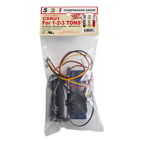 1 to 3 ton Compressor Saver Hard Start and Potential Relay 5-2-1
