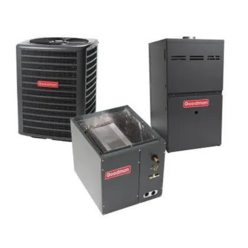 Goodman 2.0 Ton AC System 14.3 SEER2 with 40,000 BTU 80% AFUE Furnace R 32