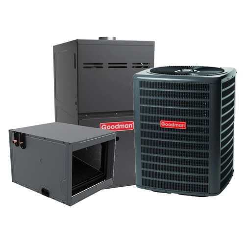Goodman 5 Ton AC System 14.3 SEER2 with 100,000 BTU 80% AFUE Furnace R 32