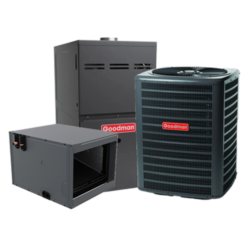 Goodman 4 Ton Dual Fuel Horizontal 80% Gas System 14.3 SEER2 21" Wide R-32 Goodman 4 Ton Dual Fuel Horizontal 80% Gas System 14.3 SEER2 21" Wide R-32