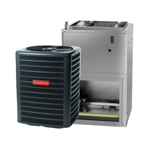 GOODMAN 2.5 Ton 15.2 SEER2 R-32 Heat Pump System with Wall-Hung Air Handler AND 8kw Heat Kit