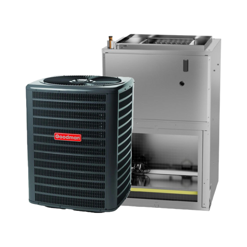 GOODMAN 2.5 Ton 15.2 SEER2 R 32 Air Conditioning System with Wall Hung Air Handler AND 10kw Heat Kit