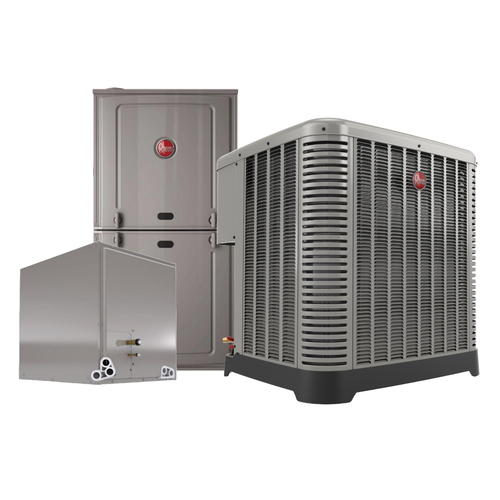 Rheem 2.5 Ton Dual Fuel System 15.2 SEER2 Heat Pump & 92% AFUE Furnace R 454B