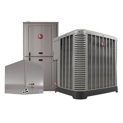 Rheem 2.0 Ton AC System 16 SEER2 with 50,000 BTU 80% AFUE Furnace R 454B