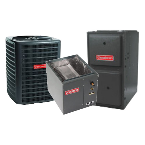 GOODMAN GLXS3BN4210 – 3.5 Ton 13.4 SEER2 96% AFUE Single-Stage Air Conditioner System (Upflow Coil) GOODMAN GLXS3BN4210 – 3.5 Ton 13.4 SEER2 96% AFUE Single-Stage Air Conditioner System (Upflow Coil)