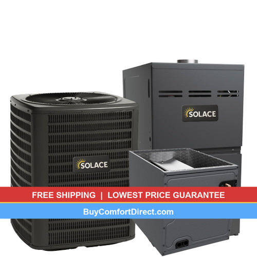 Solace 3.5 Ton 14.3 SEER2 80,000 BTU 80% AFUE Dual Fuel System - Upflow - S-GLZS4BA4210