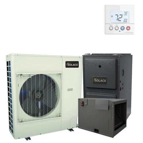 SOLACE 2.5 Ton 16.2 SEER2 R 32 96% AFUE 60,000 BTU Gas Furnace Air Conditioning System (Horizontal Coil)