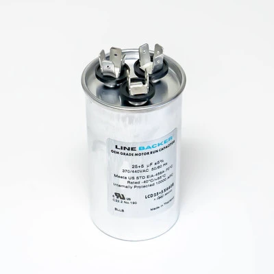 Dual Run Capacitor 25/5 MFD 370/440V Round