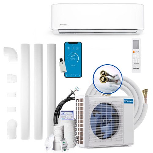 MRCOOL 12,000 BTU 22.5 SEER2 Ductless Mini Split System - DIY-12-HP-C-115C25