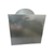 8" Silver Metal Sidewall Cap With 5" Long Collar, Screen and Damper