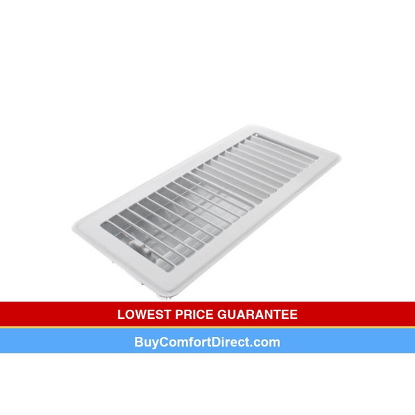 10 x 4 Floor Register White