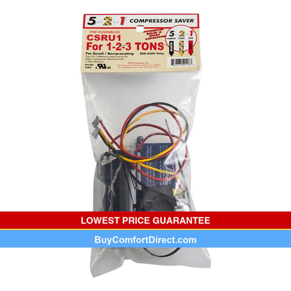 1 to 3 ton Compressor Saver Hard Start and Potential Relay 5-2-1