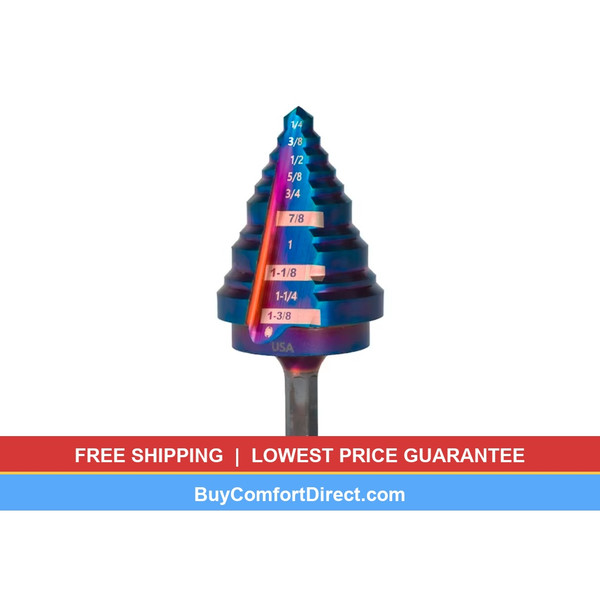 Spyder Mach-Blue 1/4-in 10-Step Drill Bit (1/4-in to 1-3/8-in)