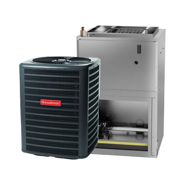 GOODMAN 1.5 Ton 14.3 SEER2 R 32 Heat Pump System with Wall Hung Air Handler