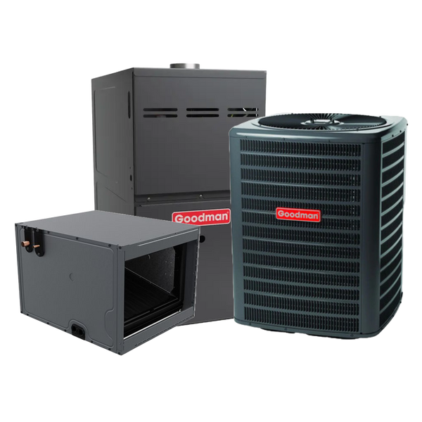 Goodman 4 Ton AC System 14.3 SEER2 with 80,000 BTU 80% AFUE Furnace R 32