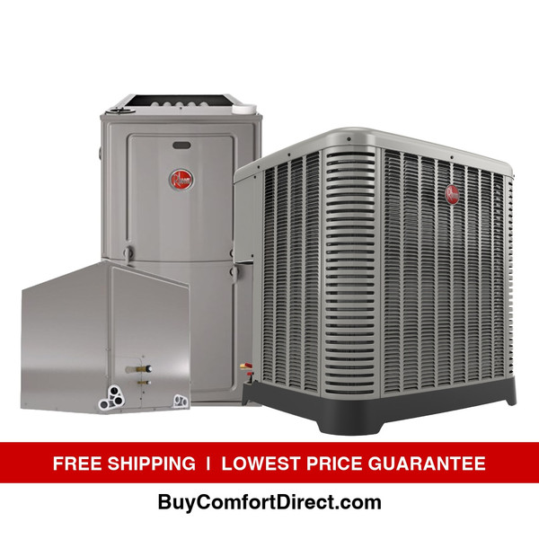 Rheem 3.0 Ton AC System 14.3 SEER2 with 60,000 BTU 92% AFUE Furnace R 454B