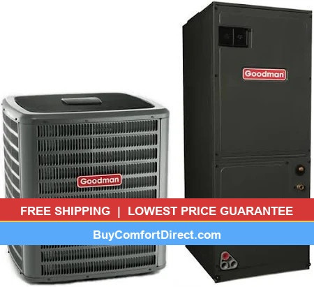 Goodman 3 Ton 17.2 SEER2 AC System with Air Handler - Multi-Position - GLXT7CA3610