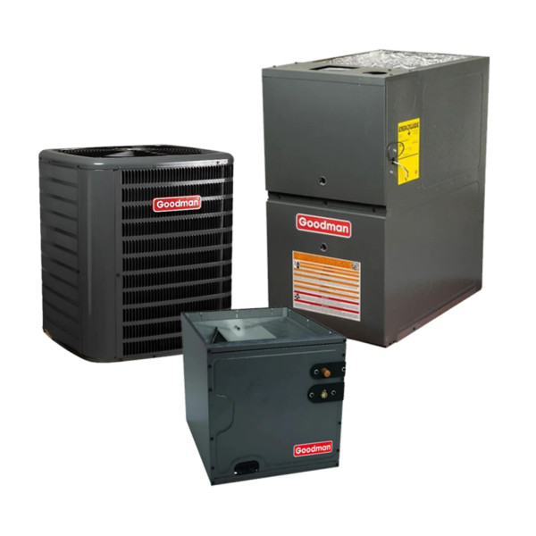 GOODMAN 2 Ton 17.2 SEER2 R-32 80% AFUE Gas Furnace Air Conditioning System (Upflow Coil)