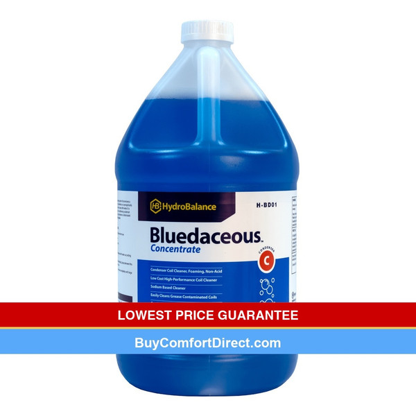HydroBalance Bluedaceous Condenser Coil Cleaner 1 Gallon Concentrate Non-Acid – Blue Coil Cleaner Bottle