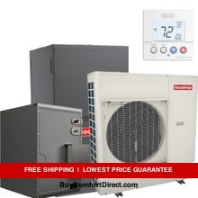 Goodman 3 Ton 17.5 SEER2 80,000 BTU 80% AFUE Dual Fuel System - Horizontal - GZV7SA3610