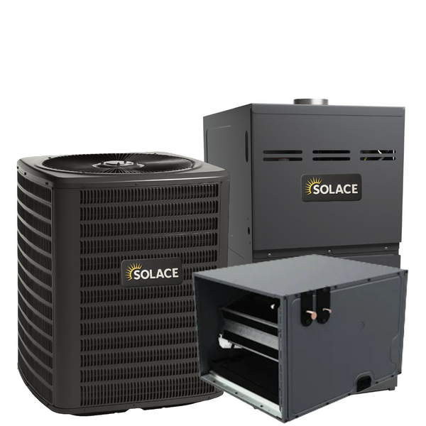 SOLACE 2 Ton 14.3 SEER2 R-32 80% AFUE Dual Fuel System (Horizontal Coil)