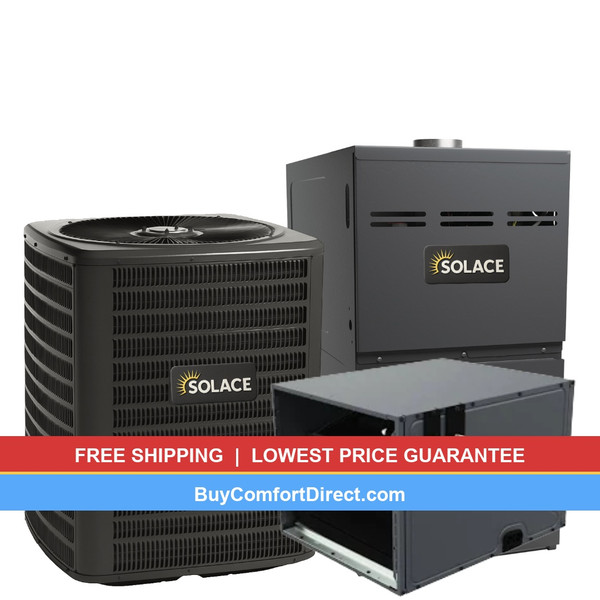 Solace 3 Ton 14.3 SEER2 60,000 BTU 92% AFUE Dual Fuel System - Horizontal - S-GLZS4BA3610