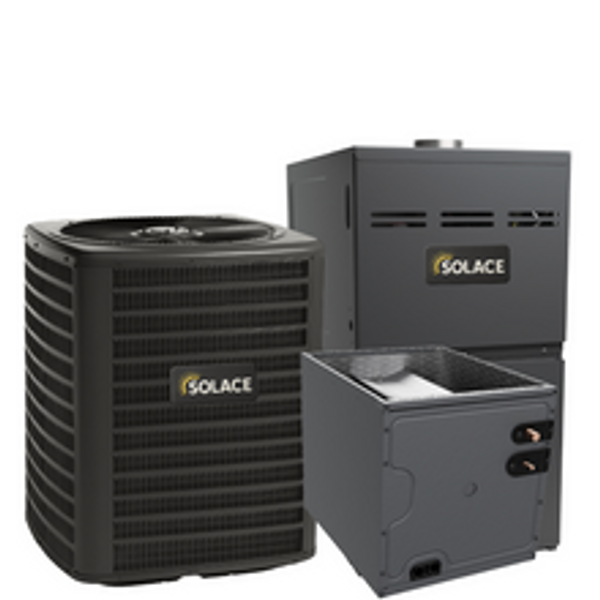 SOLACE 2.5 Ton 15.2 SEER2 R-32 80% AFUE Dual Fuel System (Upflow Coil)