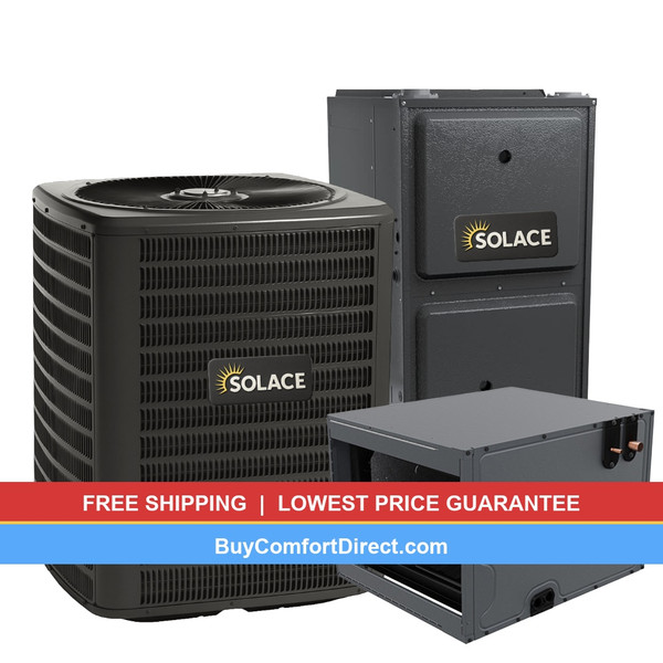 Solace 2 Ton 15.2 SEER2 40,000 BTU 92% AFUE Dual Fuel System - Horizontal - S-GLZS5BA2410