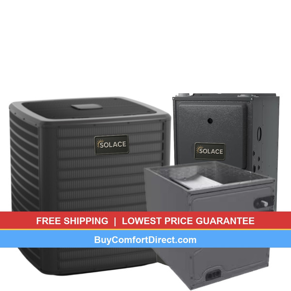 Solace 3 Ton 17.2 SEER2 60,000 BTU 96% AFUE AC and Furnace System - Upflow - S-GLXT7CA3610