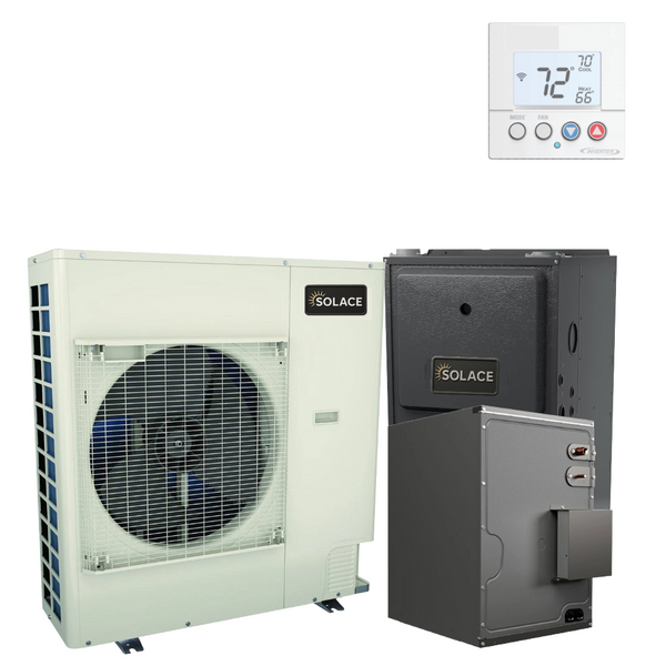 SOLACE 4 Ton 17.5 SEER2 R 32 96% AFUE 80,000 BTU Dual Fuel System (Upflow Coil)