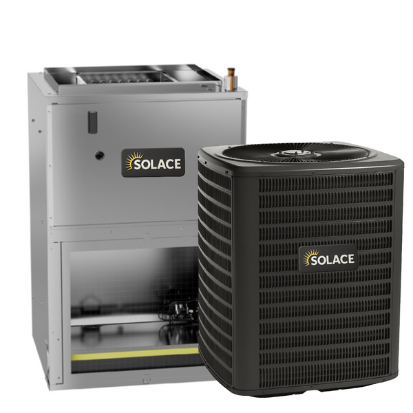 SOLACE 2.5 Ton 14.3 SEER2 R 32 Heat Pump System with Wall Mounted Air Handler 10KW heat kit