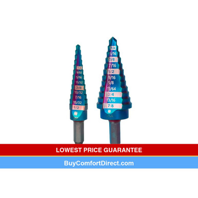Spyder Mach-Blue 2-Piece 1/4-in Step Drill Bit Set (1/8-in to 7/8-in)