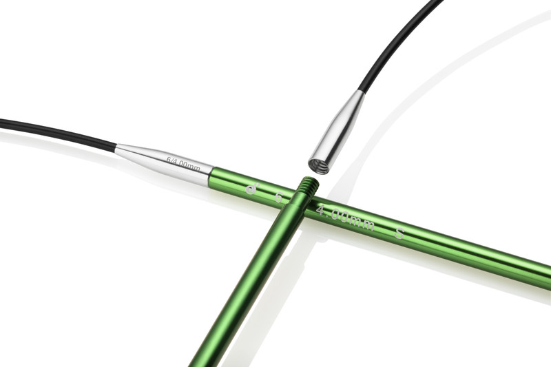 Options Interchangeable Needle Cables - Green