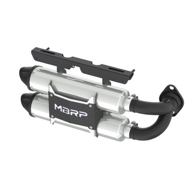 MBRP Stacked Dual Slip-on Muffler 2015-17 Polaris RZR XP 1000 - Performance Series (AT-9517PT)