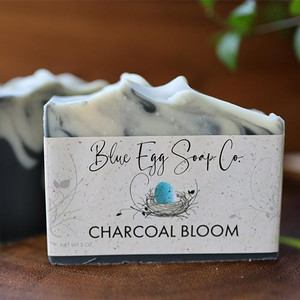 charcoal bloom handcrafted soap