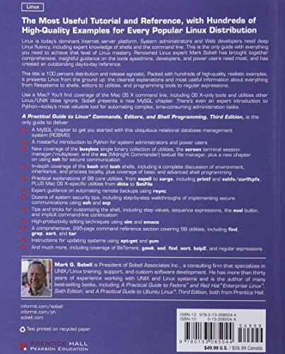 A Practical Guide to Linux Commands, Editors, and Shell Programming ...