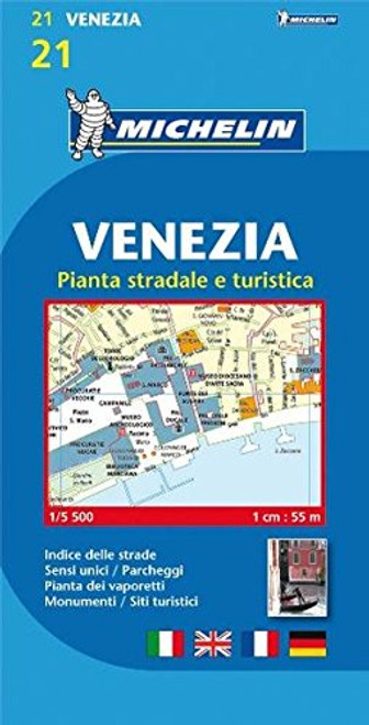 Michelin Map Venice/Mestre (Venezia) #21 (Maps/City (Michelin)) (Italian Edition)