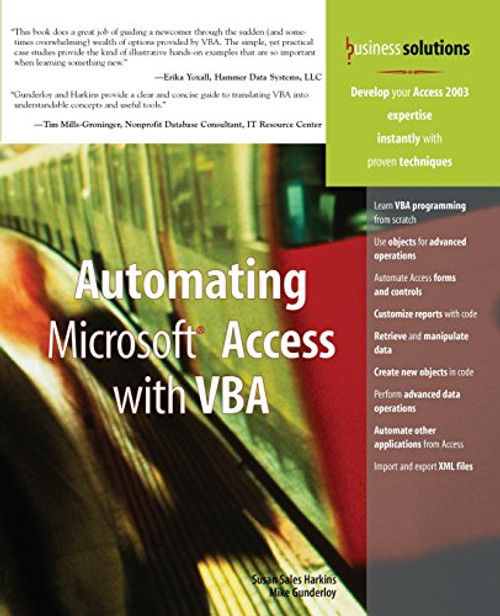 Automating Microsoft Access with VBA