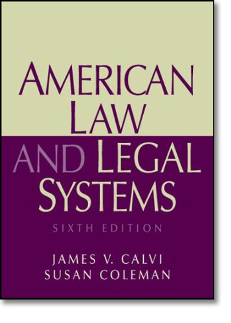American Law and Legal Systems (6th Edition)