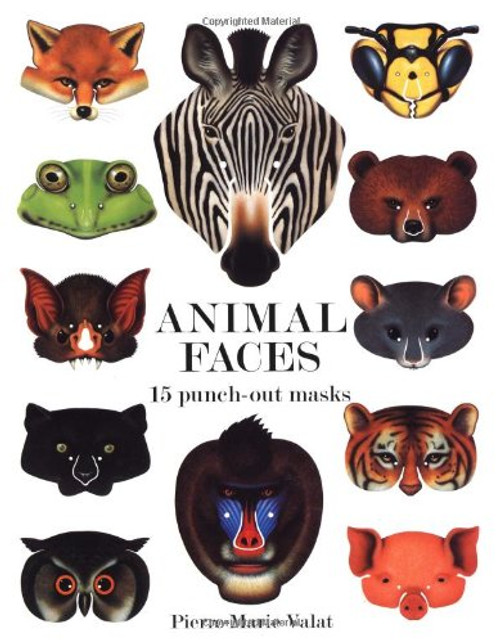 Animal Faces: 15 Punch-Out Animal Masks