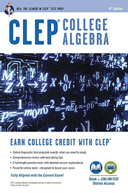 CLEP College Algebra Book + Online (CLEP Test Preparation)