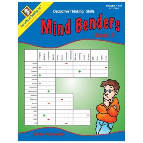 Mind Benders: Deductive Thinking Skills, Book 7, Grades 7-12+