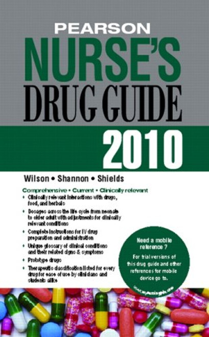 Pearson Nurse's Drug Guide 2010