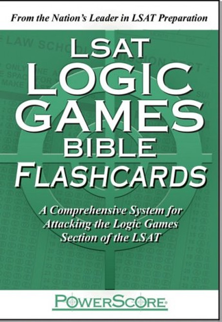 The PowerScore LSAT Logic Games Bible Flashcards (Powerscore Test Preparation)
