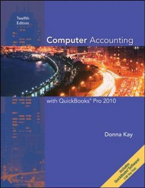 Computer Accounting With Quickbooks Pro 2010