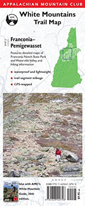 AMC Map: Franconia - Pemigewasset: White Mountains Trail Map