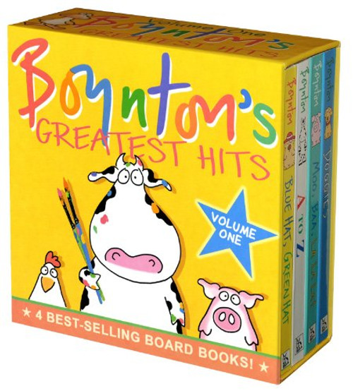 Boynton's Greatest Hits: Volume 1/Blue Hat, Green Hat; A to Z; Moo, Baa, La La La!; Doggies (Boynton Board Books)