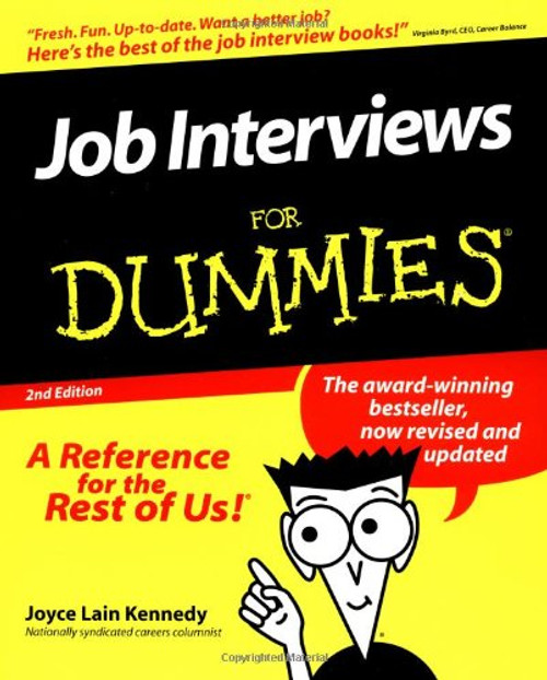 Job Interviews For Dummies Job Interviews For Dummies
