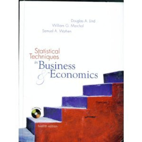 Statistical Techniques in Business & Economics (Irwin/Mcgraw-Hill Series in Operations and Decision Sciences.)